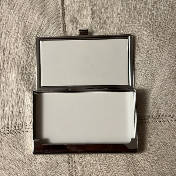 Vintage Card Holder- Steel Fleur de Lys - Picture 3 of 4